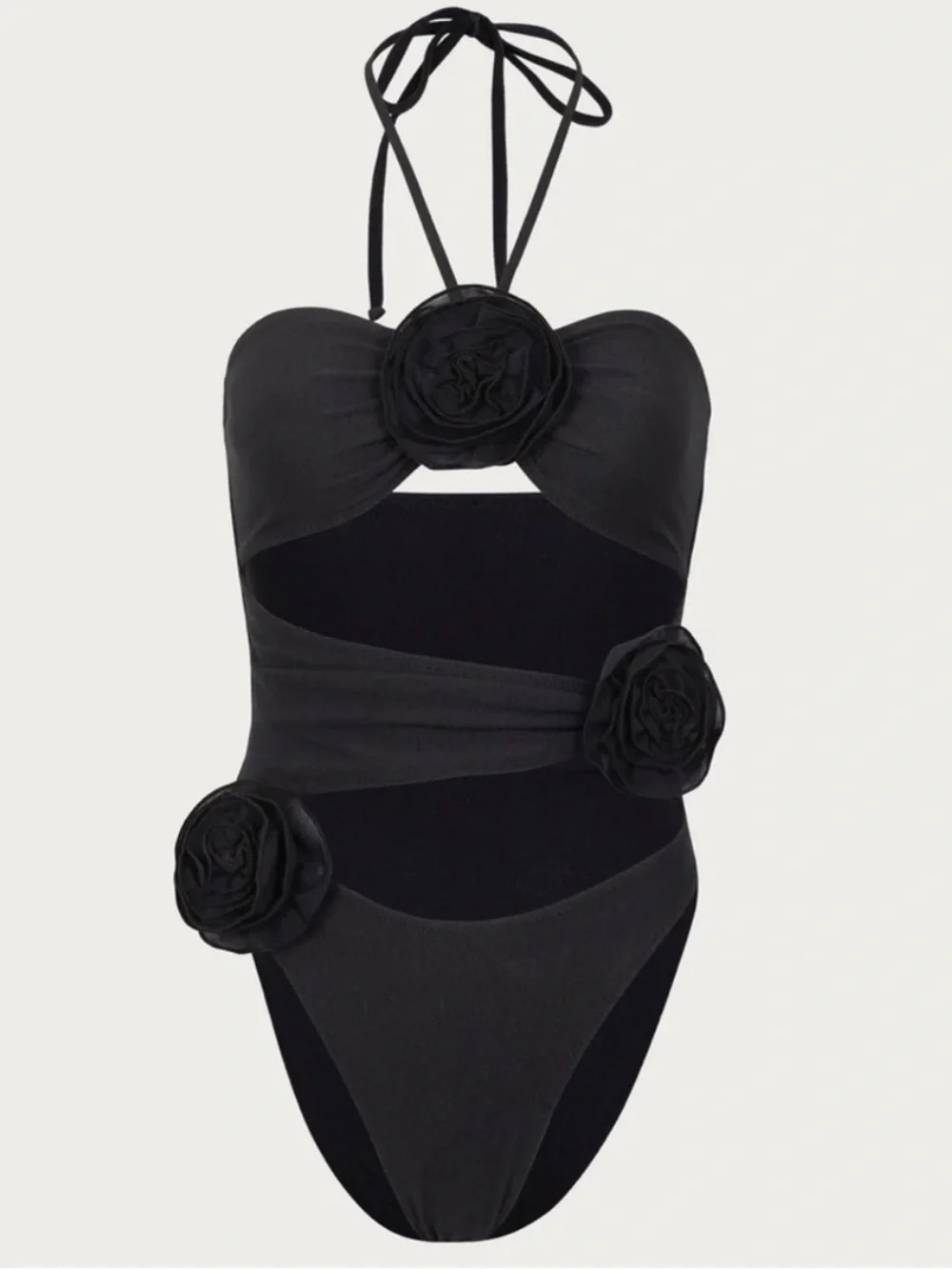 SAME Los Angeles Rose Cut One Piece
